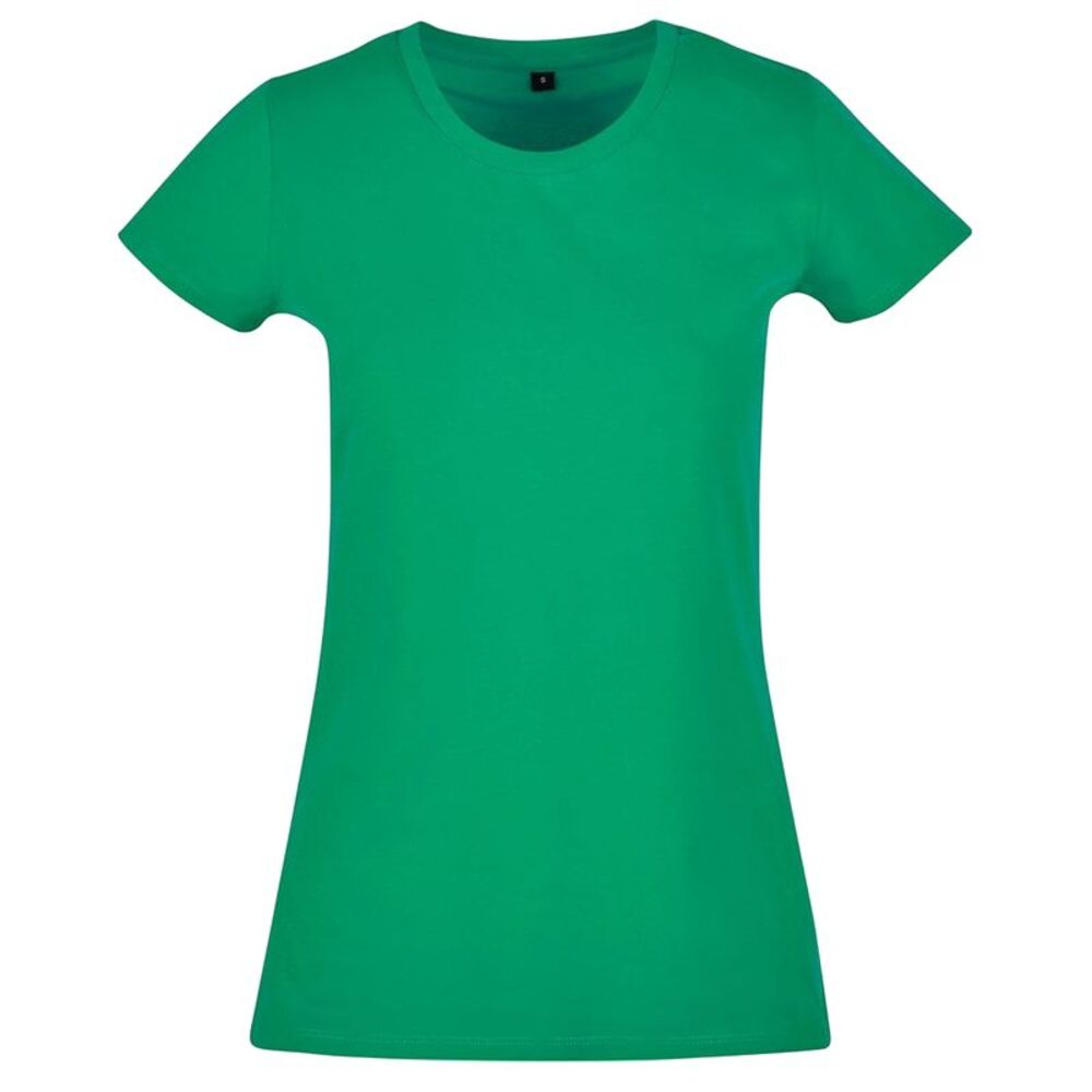 Build Your Brand Womens/Ladies Basic T-Shirt / Grass Green